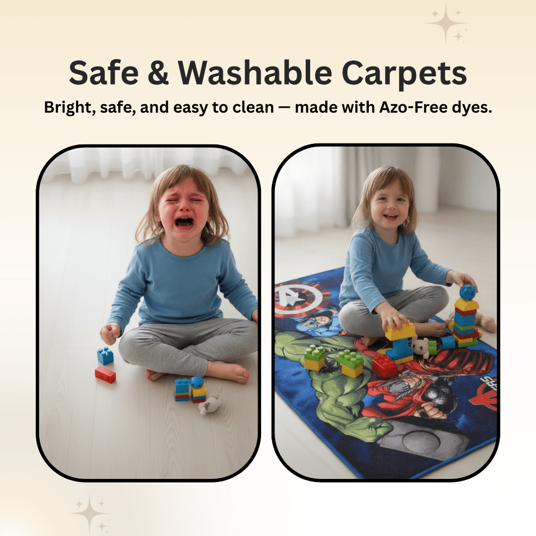 Marvel Avengers Kids Themed Carpet(90x150cm) by Athom Living - Athom Living