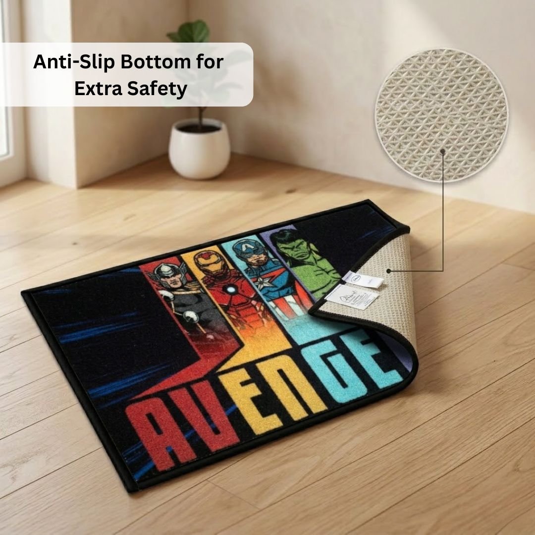 Marvel Avengers "Power in Every Hero" Anti - Slip Kids Bathmat by Athom Living - Athom Living