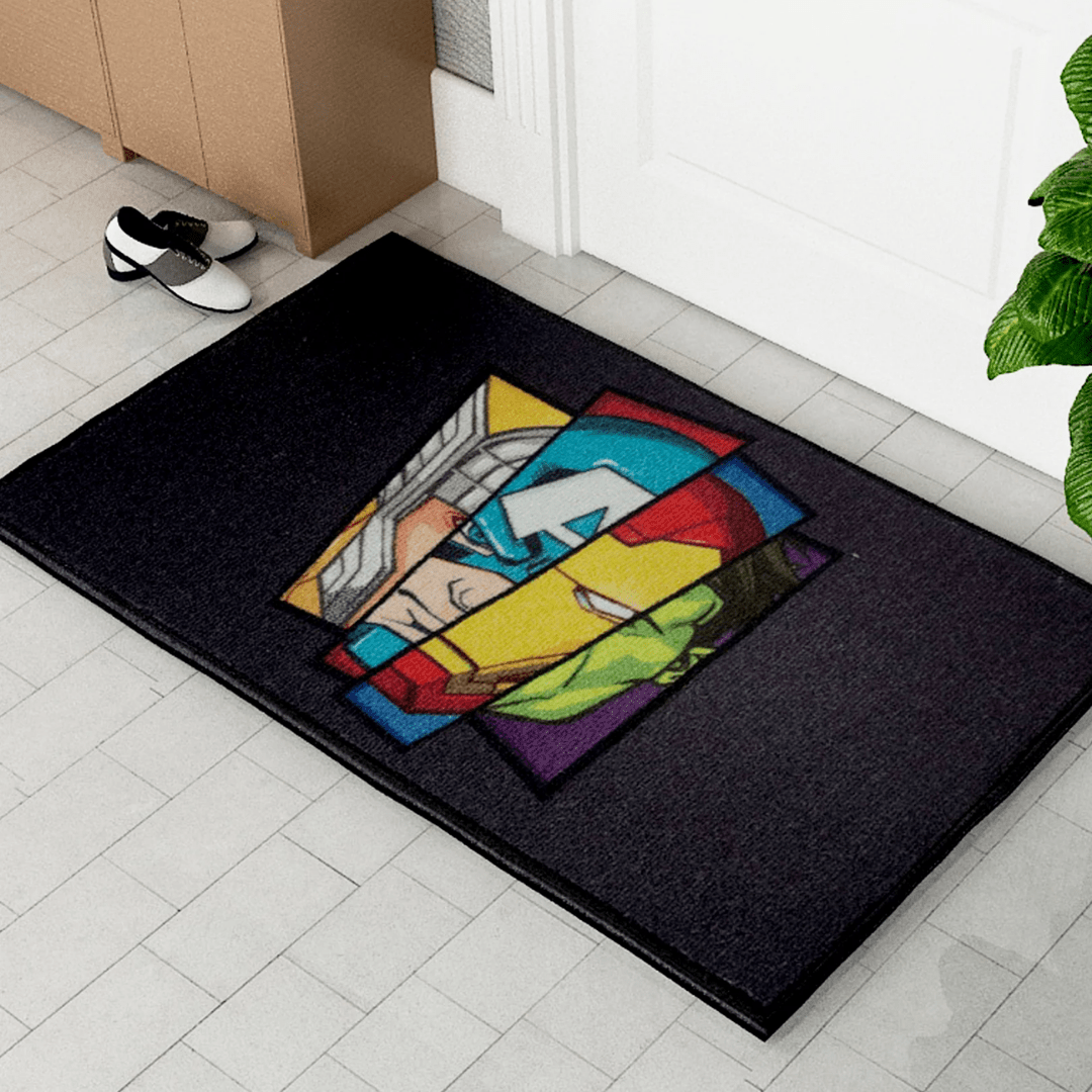 Marvel Avengers "Stronger Together. Always." Anti - Slip Kids Bathmat by Athom Living - Athom Living