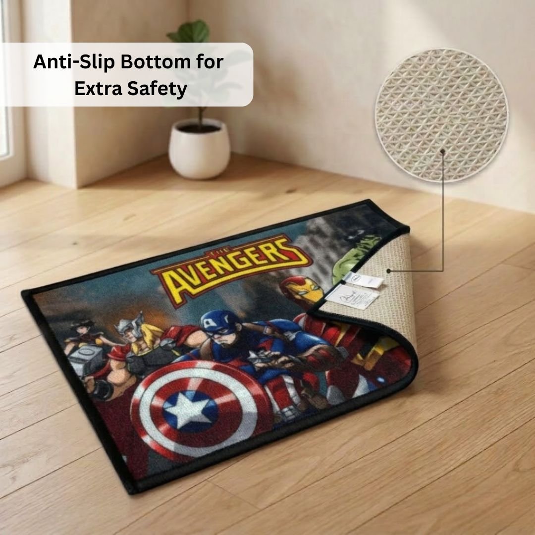 Marvel Avengers Team Kids Bathmat Combo - Pack of 2 by Athom Living - Athom Living