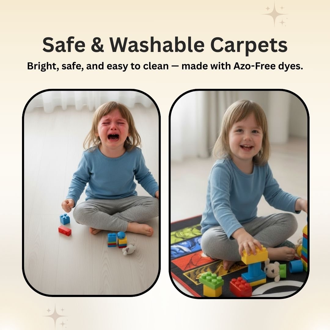 Marvel Avengers Themed Kids Runner Carpet(60x140 cm) by Athom Living - Athom Living