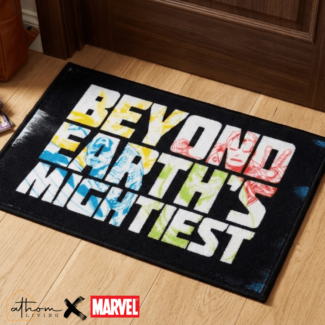 Marvel "Beyond Earth's Mightiest" Anti - Slip Kids Bathmat by Athom Living - Athom Living