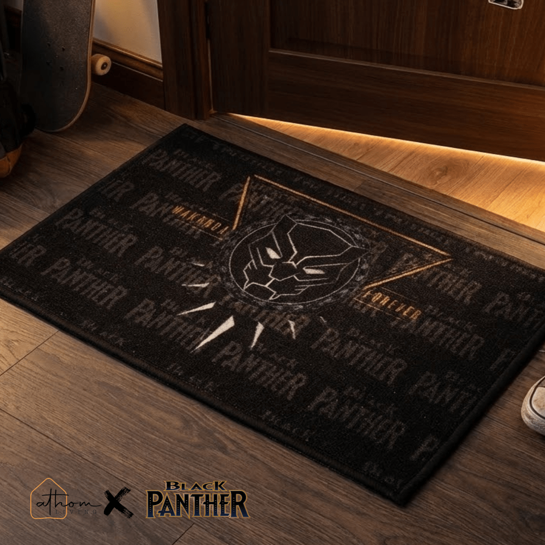 Marvel Black Panther "Wakanda Forever" Anti - Slip Kids Bathmat by Athom Living - Athom Living