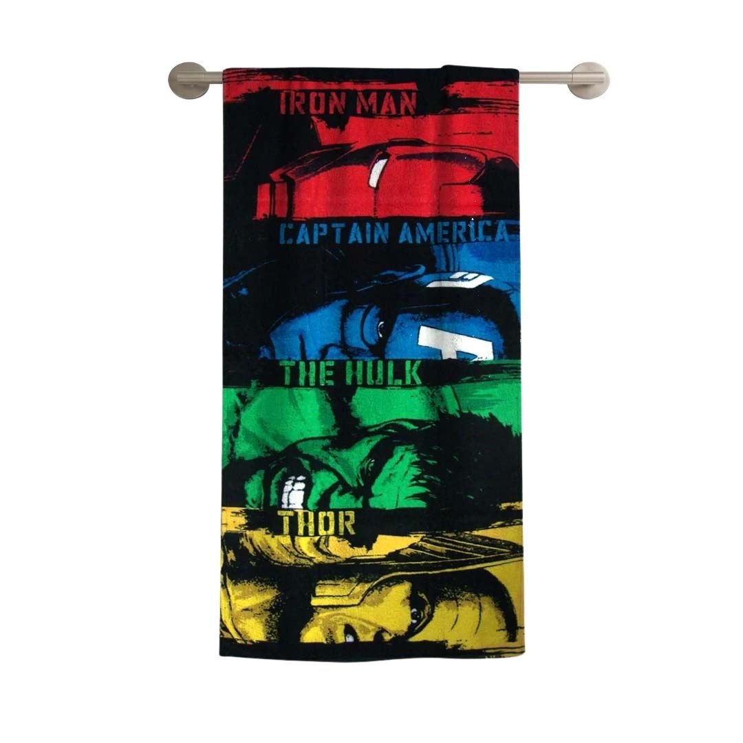 Marvel Captain America, The Hulk & Thor Kids Cotton Bath Towel by Athom Living - Athom Living