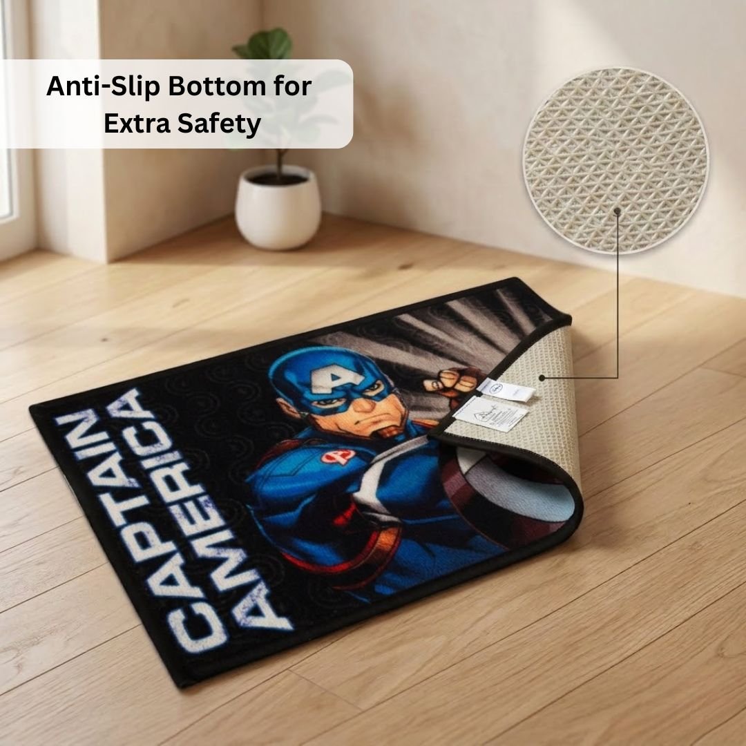 Marvel Captain America "Where Duty Meets Destiny" Anti - Slip Kids Bathmat by Athom Living - Athom Living