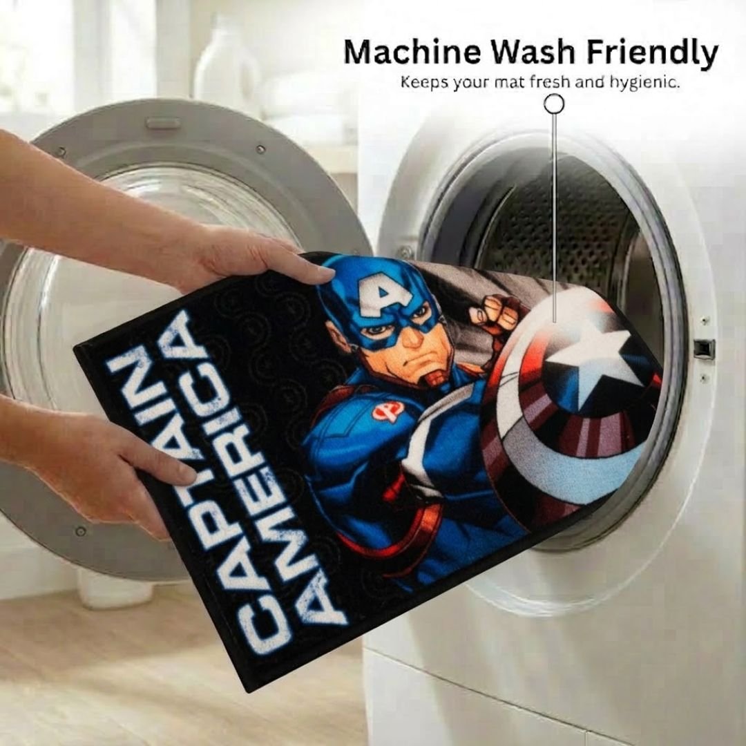Marvel Captain America "Where Duty Meets Destiny" Anti - Slip Kids Bathmat by Athom Living - Athom Living