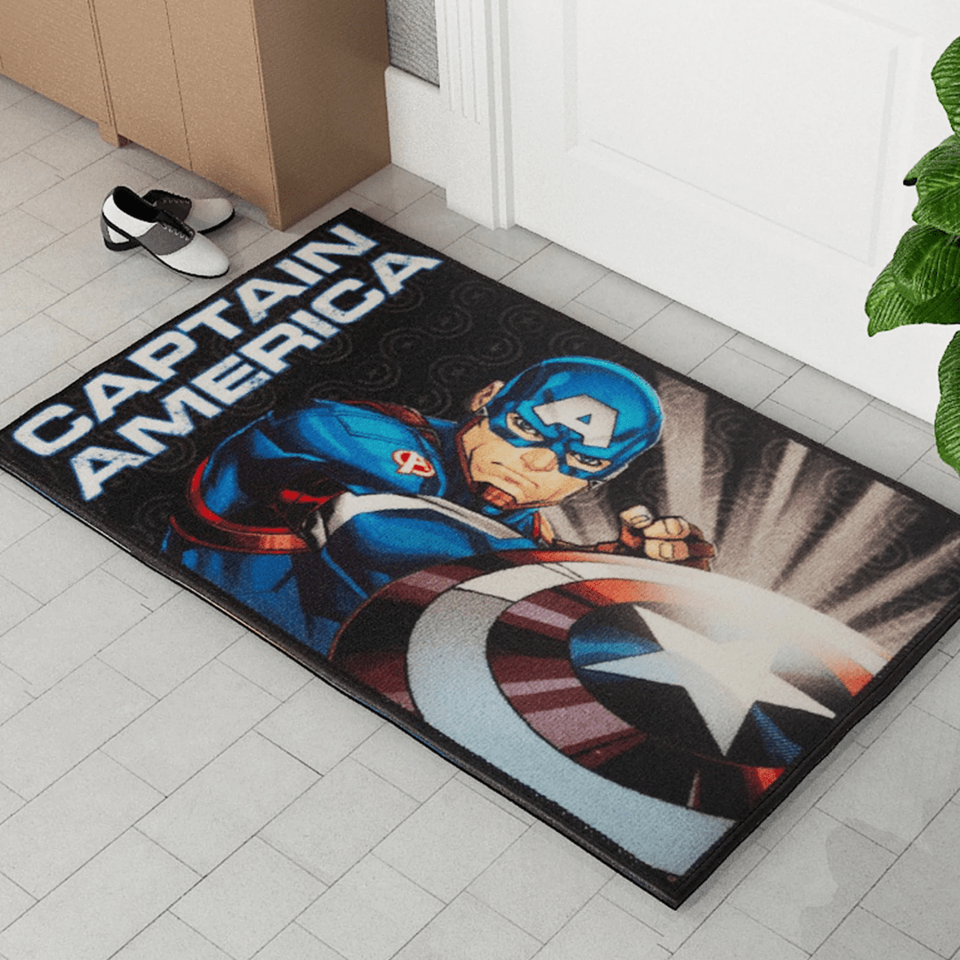Marvel Captain America "Where Duty Meets Destiny" Anti - Slip Kids Bathmat by Athom Living - Athom Living