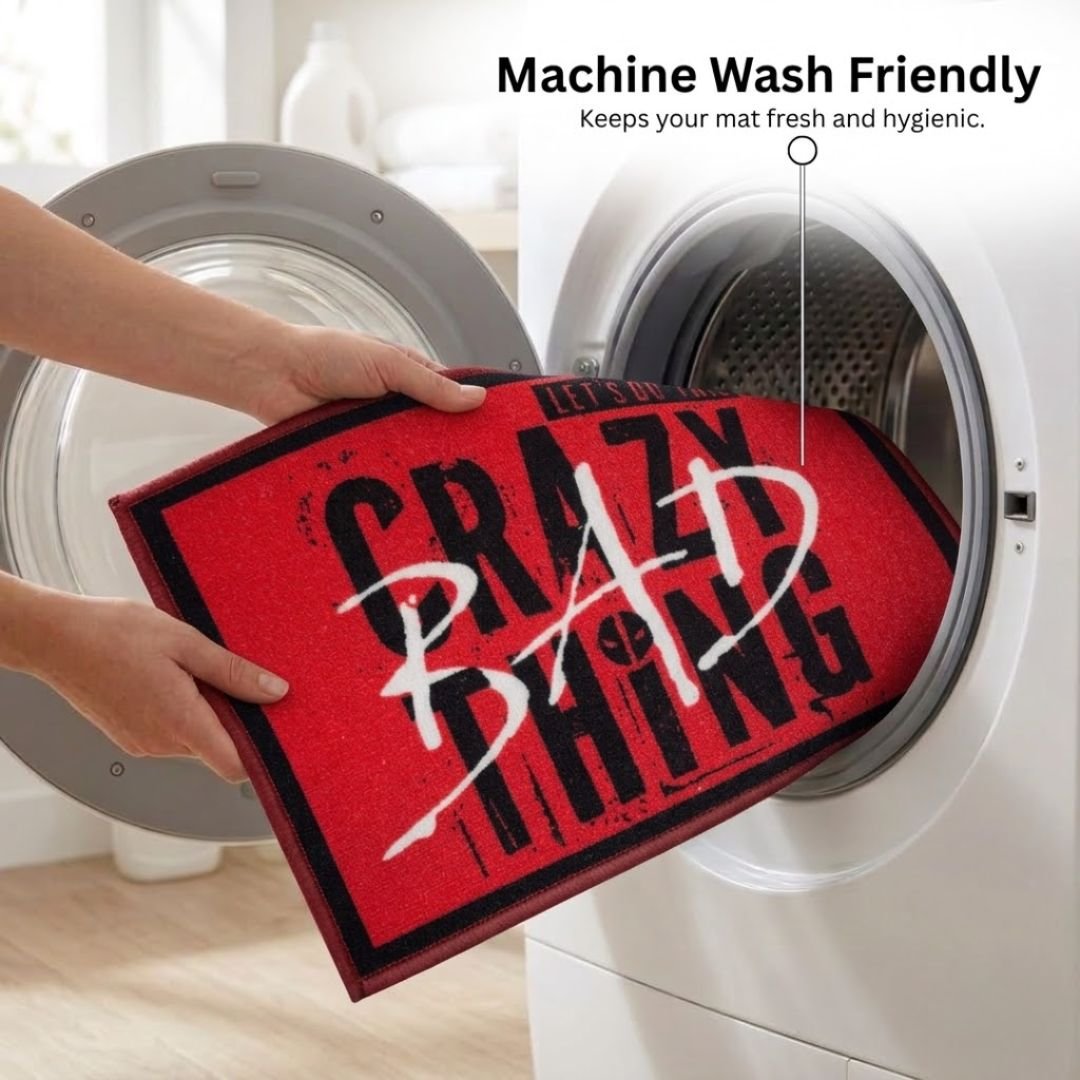 Marvel "Crazy BAD Thing" Anti - Slip Kids Bathmat by Athom Living - Athom Living