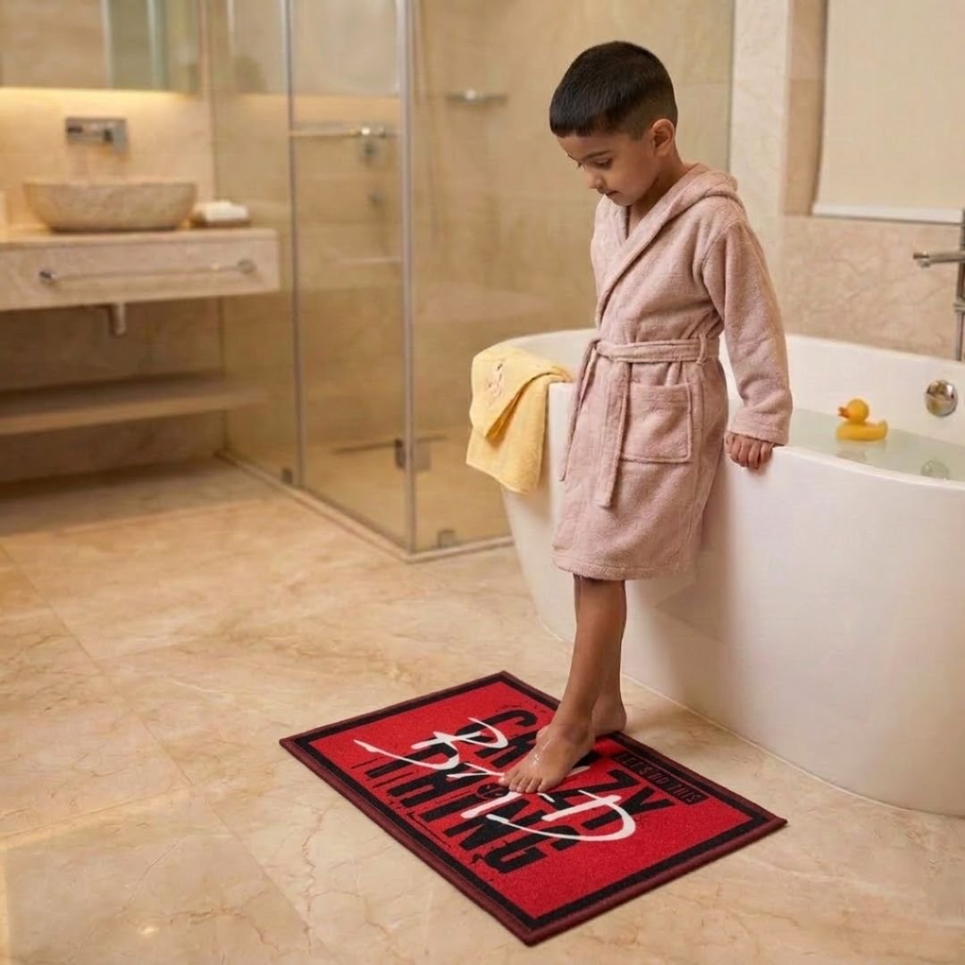 Marvel Crazy Bad Thing & Deadpool Kids Bathmat Combo - Pack of 2 by Athom Living - Athom Living