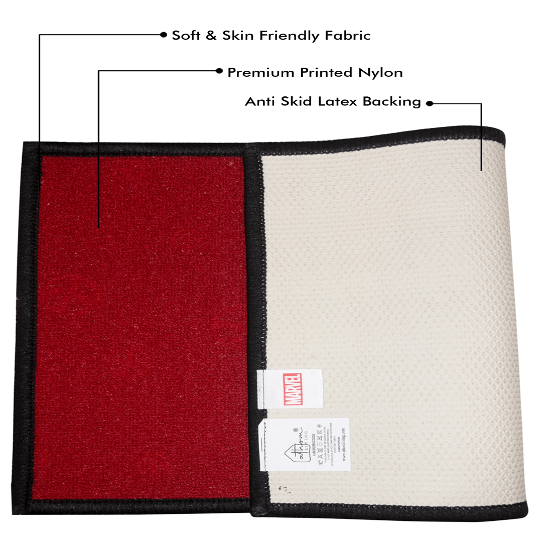 Marvel Deadpool "Red Suit. Big Attitude." Anti - Slip Kids Bathmat by Athom Living - Athom Living