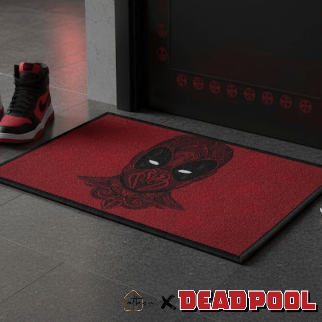 Marvel Deadpool "Red Suit. Big Attitude." Anti - Slip Kids Bathmat by Athom Living - Athom Living