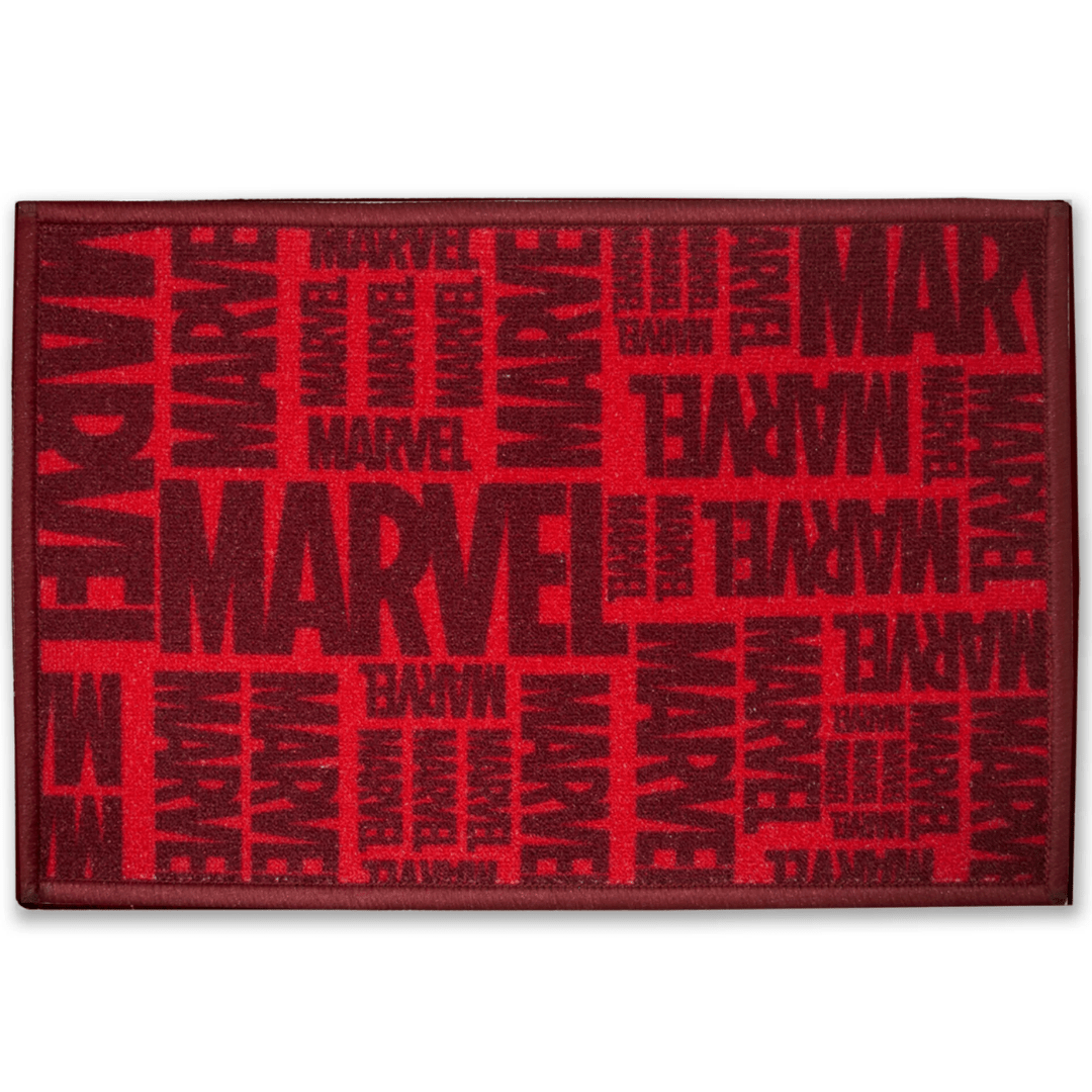 Marvel “Fearless. Fierce. Red.” Anti - Slip Kids Bathmat by Athom Living - Athom Living