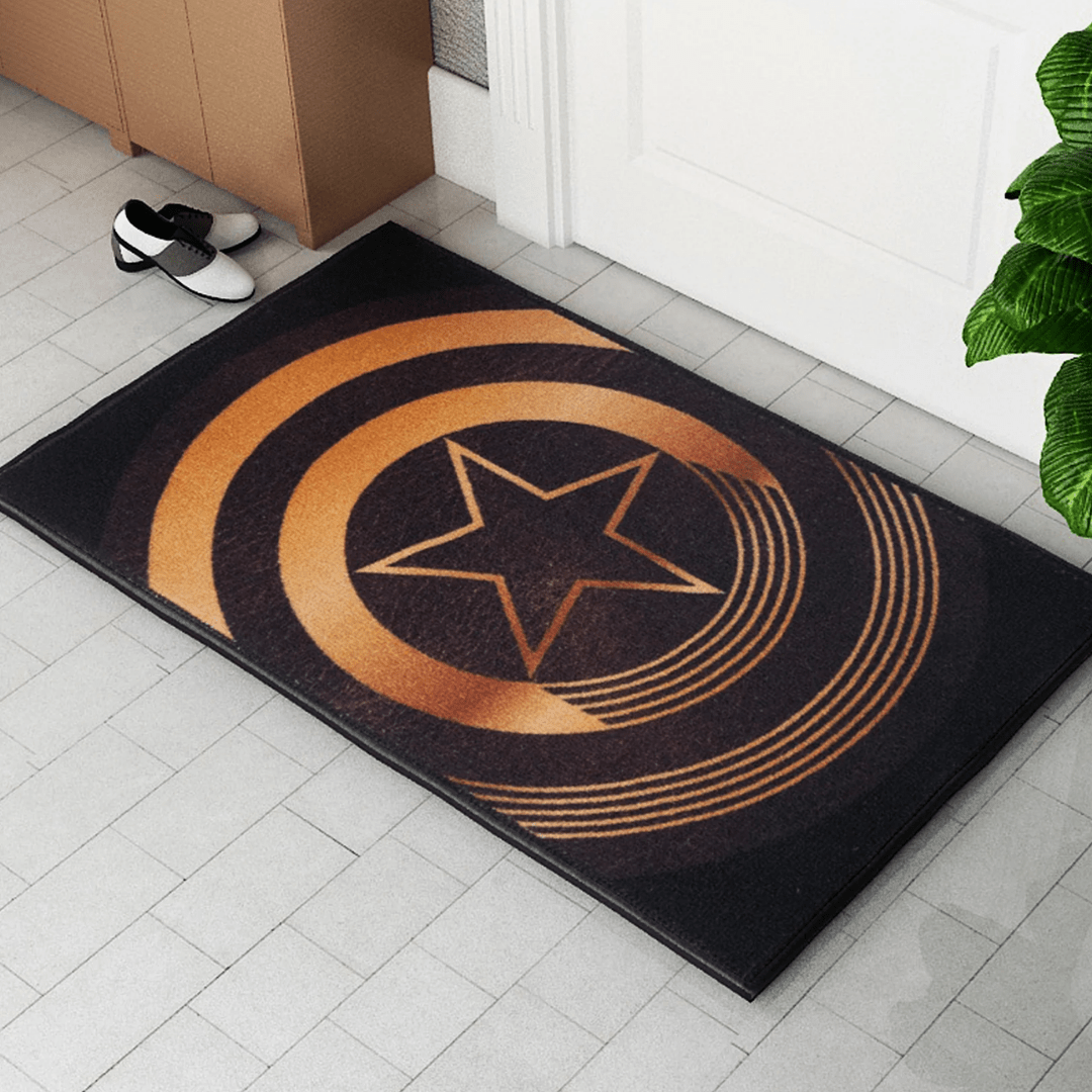 Marvel "Golden Star" Anti - Slip Kids Bathmat by Athom Living - Athom Living