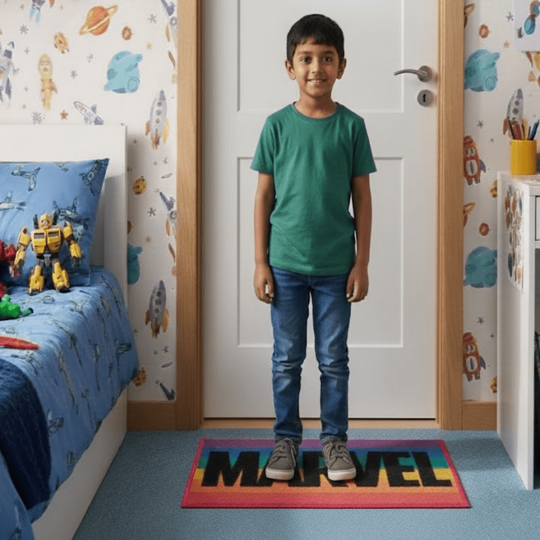 Marvel Heroes Themed carpet and doormat combo set of 2 by Athom Living - Athom Living