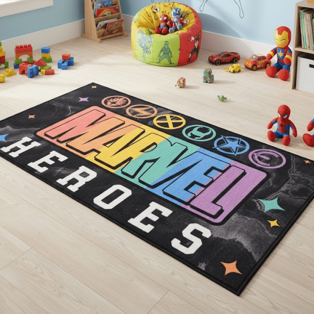 Marvel Heroes Themed Carpet(90x150cm) by Athom Living - Athom Living