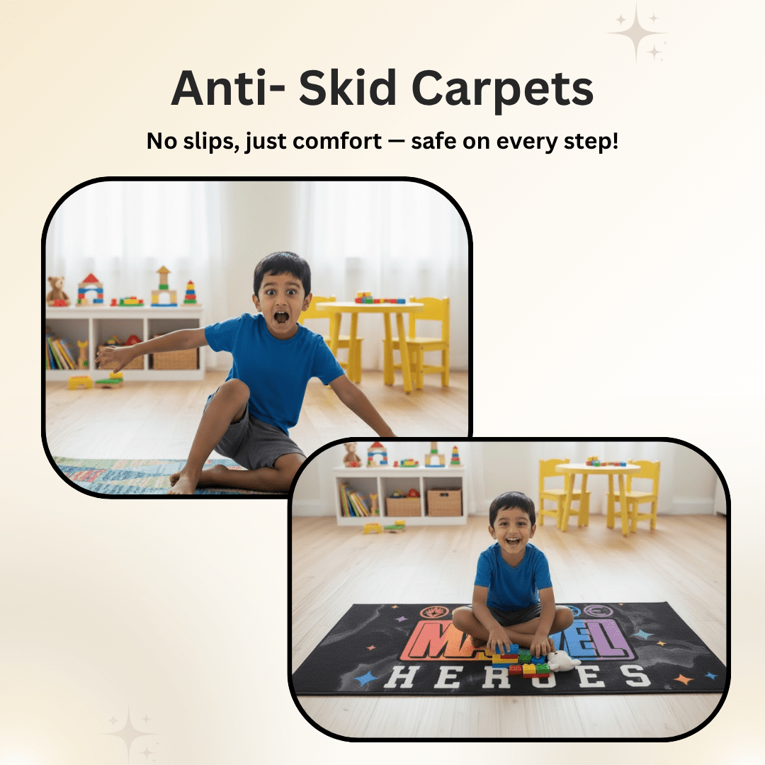 Marvel Heroes Themed Carpet(90x150cm) by Athom Living - Athom Living