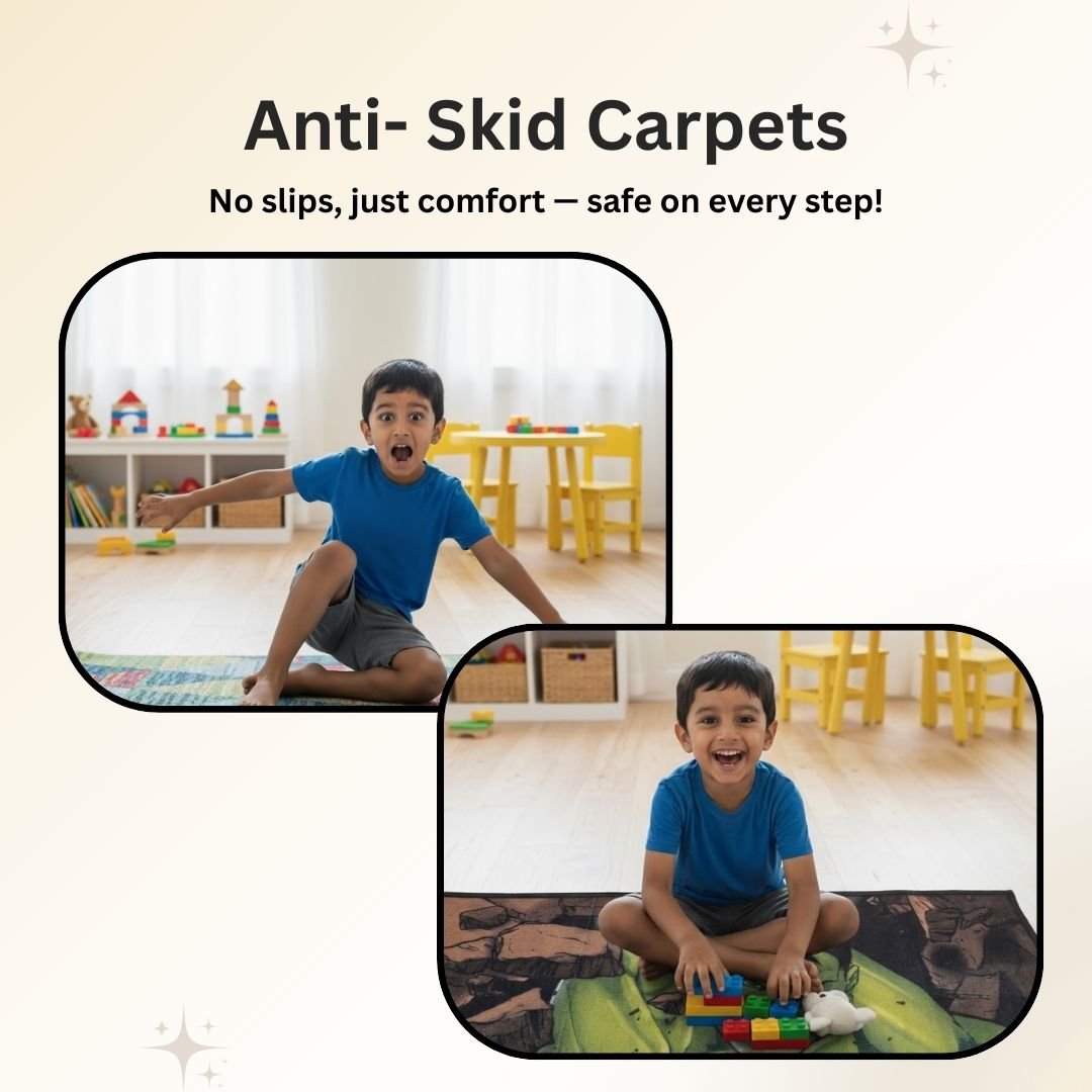 Marvel Hulk Themed Kids Runner Carpet(60x140 cm) by Athom Living - Athom Living