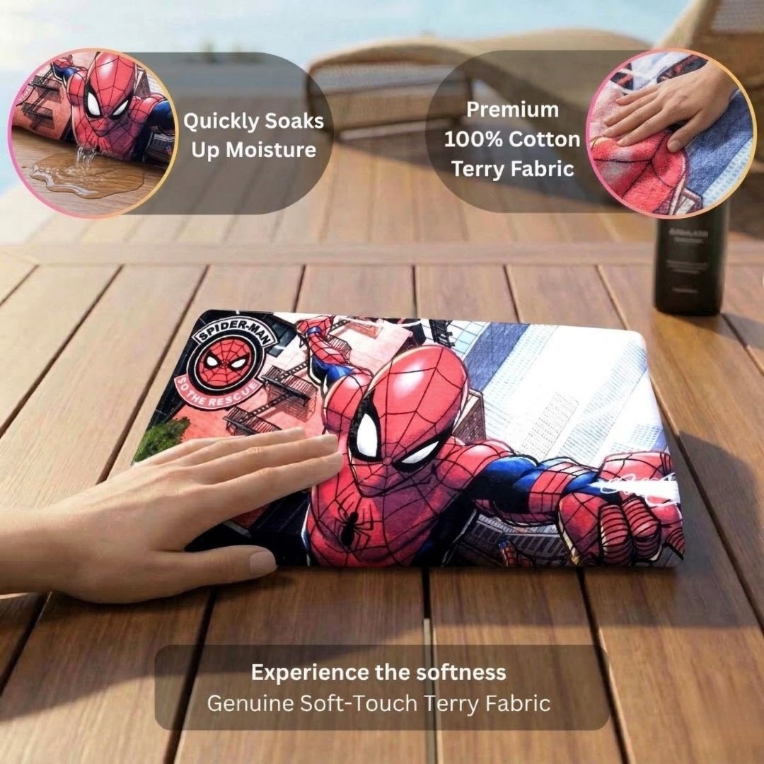 Marvel I Am Amazing Spiderman Kids Bath Towel Pack of 2 by Athom Living - Athom Living
