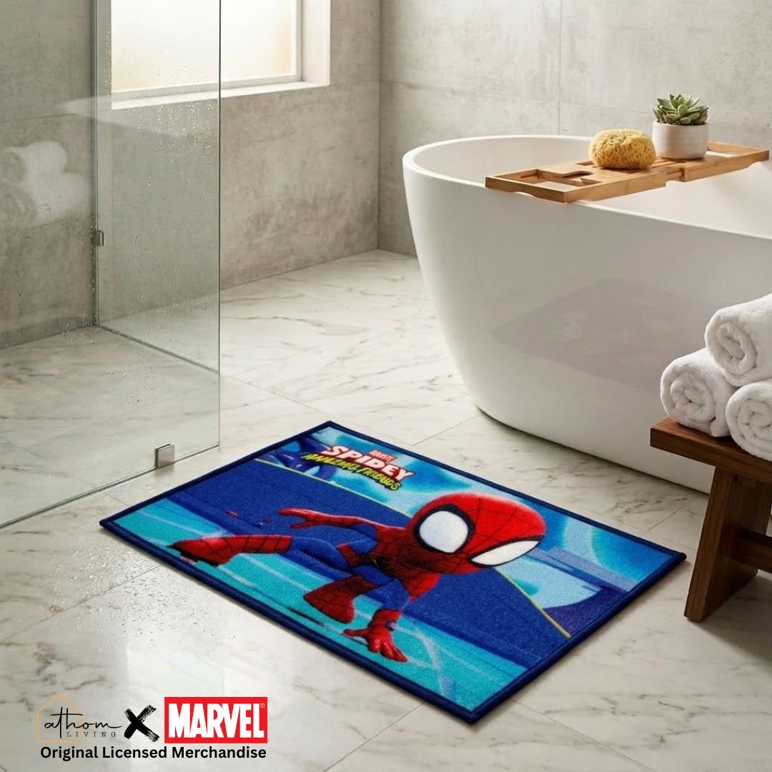 Marvel Little Spidey "Amazing Freinds" Anti - Slip Kids Bathmat by Athom Living - Athom Living