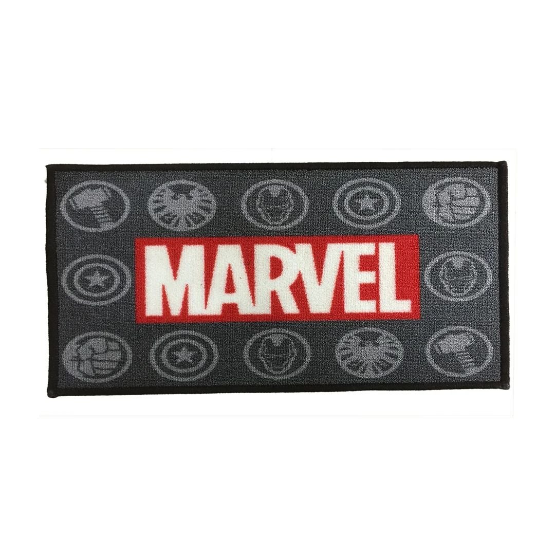 Marvel Printed Black Kids Bath Mat by Athom Living - Athom Living