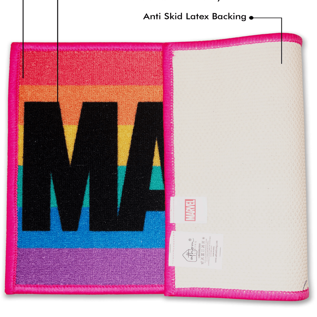 Marvel "Rainbow Colour" Anti - Skid Kids Bathmat by Athom living - Athom Living