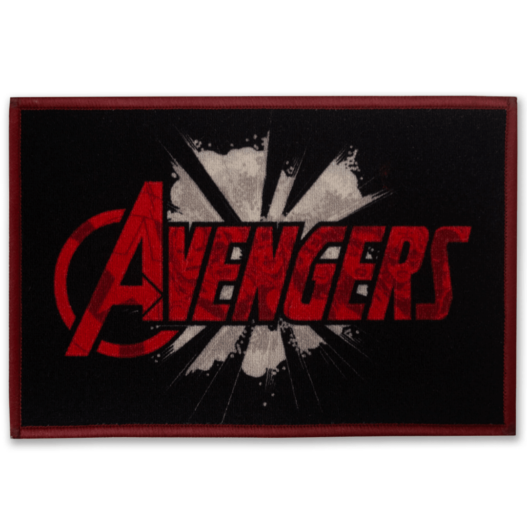 Marvel Red "Heroic Energy in Red" Anti - Slip Kids Bathmat by Athom Living - Athom Living