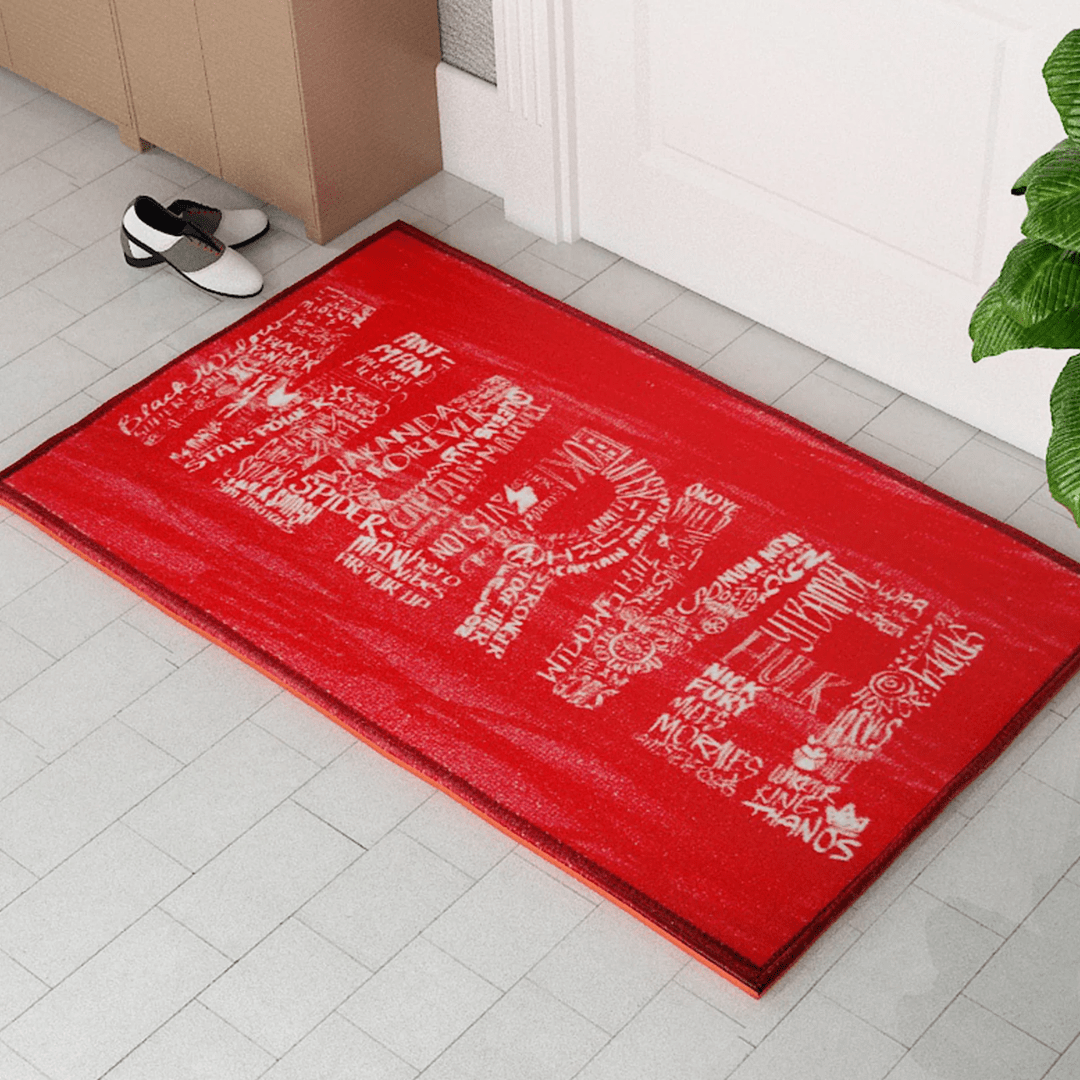 Marvel Red "Marvel Might, Red Delight" Anti - Slip Kids Bathmat by Athom Living - Athom Living