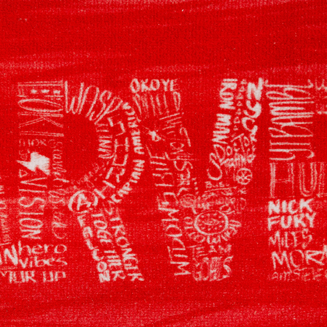 Marvel Red "Marvel Might, Red Delight" Anti - Slip Kids Bathmat by Athom Living - Athom Living