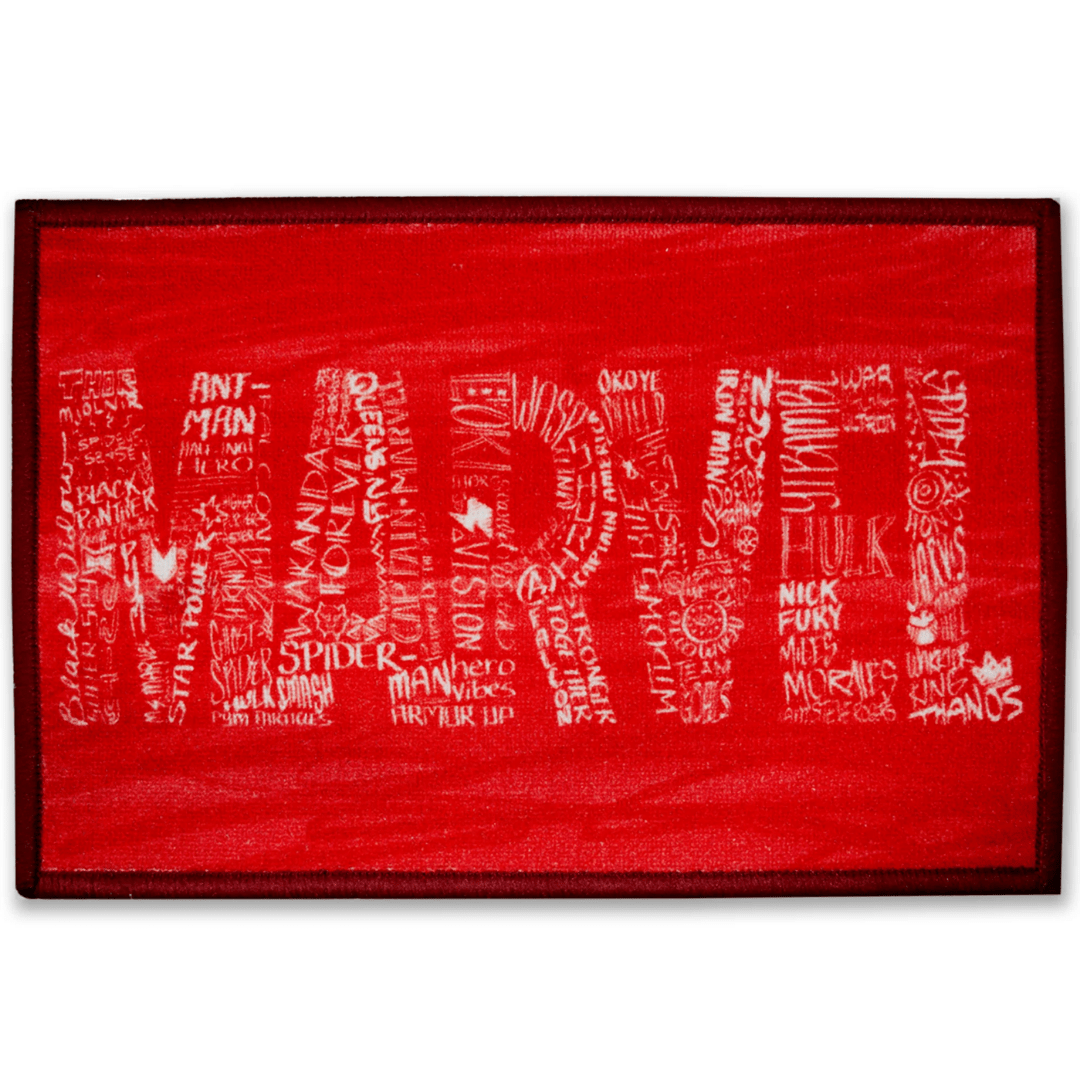 Marvel Red "Marvel Might, Red Delight" Anti - Slip Kids Bathmat by Athom Living - Athom Living