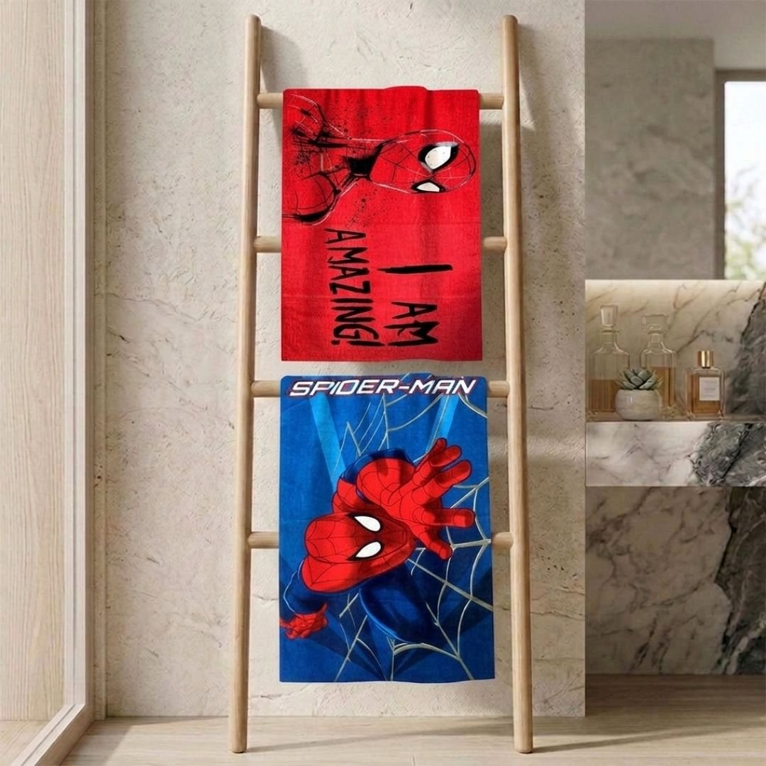 Marvel "SPIDER - MAN" "I Am Amazing" Kids Bath Towel Pack of 2 by Athom Living - Athom Living