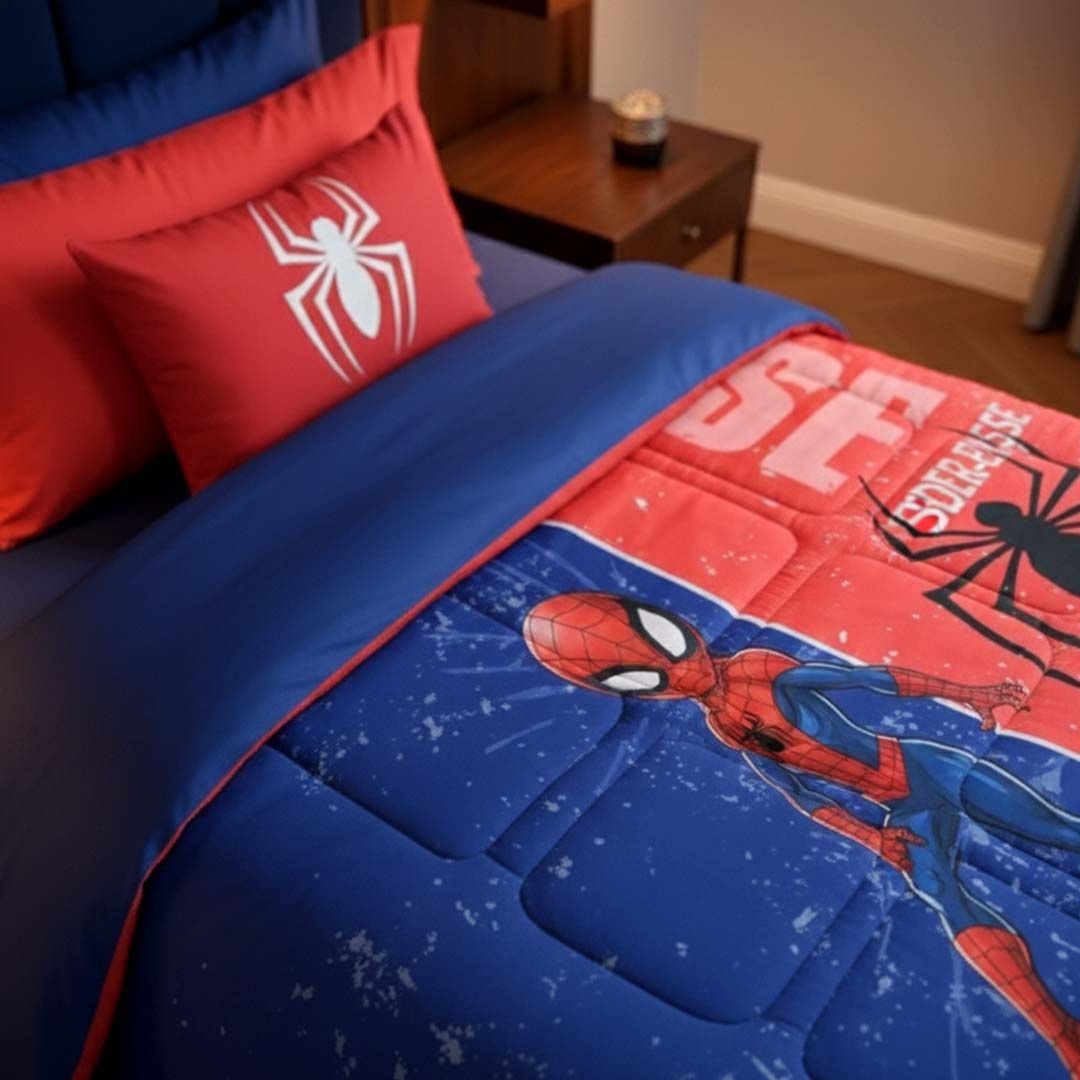 Marvel Spider - Man Kids AC Comforter – Single – "Spider Sense" by Athom Living - Athom Living