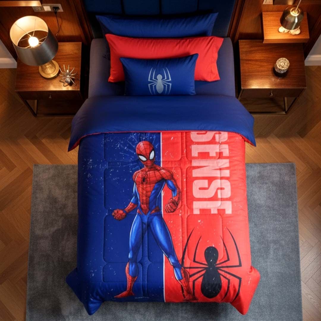 Marvel Spider - Man Kids AC Comforter – Single – "Spider Sense" by Athom Living - Athom Living
