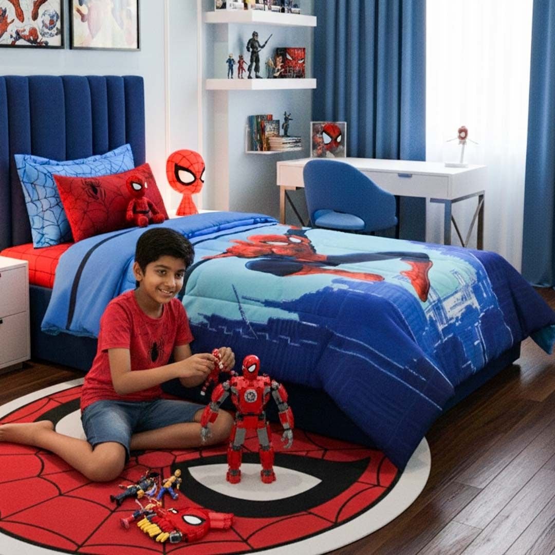 Marvel Spider - Man Kids Comforter – Heroic Cozy Nights – Single – by Athom Living - Athom Living