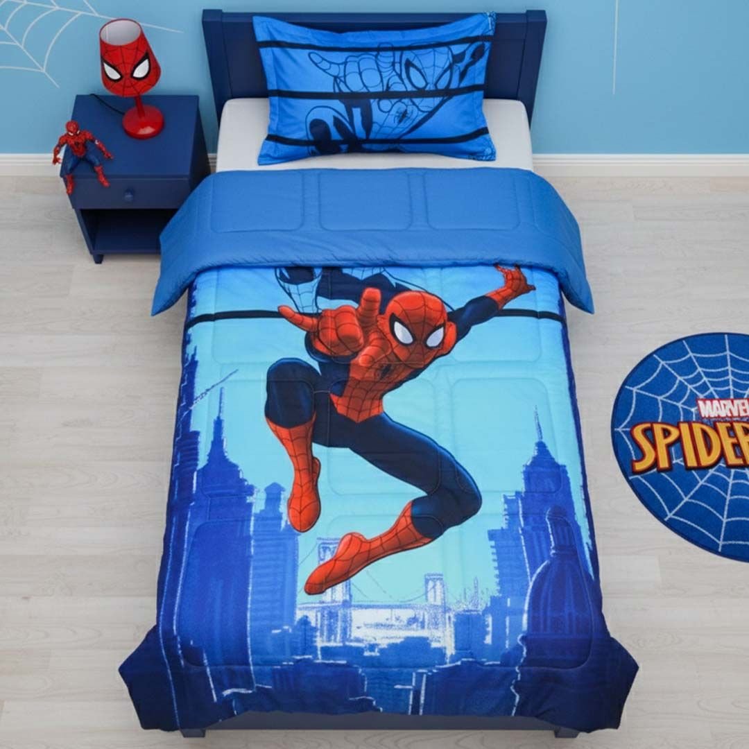 Marvel Spider - Man Kids Comforter – Heroic Cozy Nights – Single – by Athom Living - Athom Living