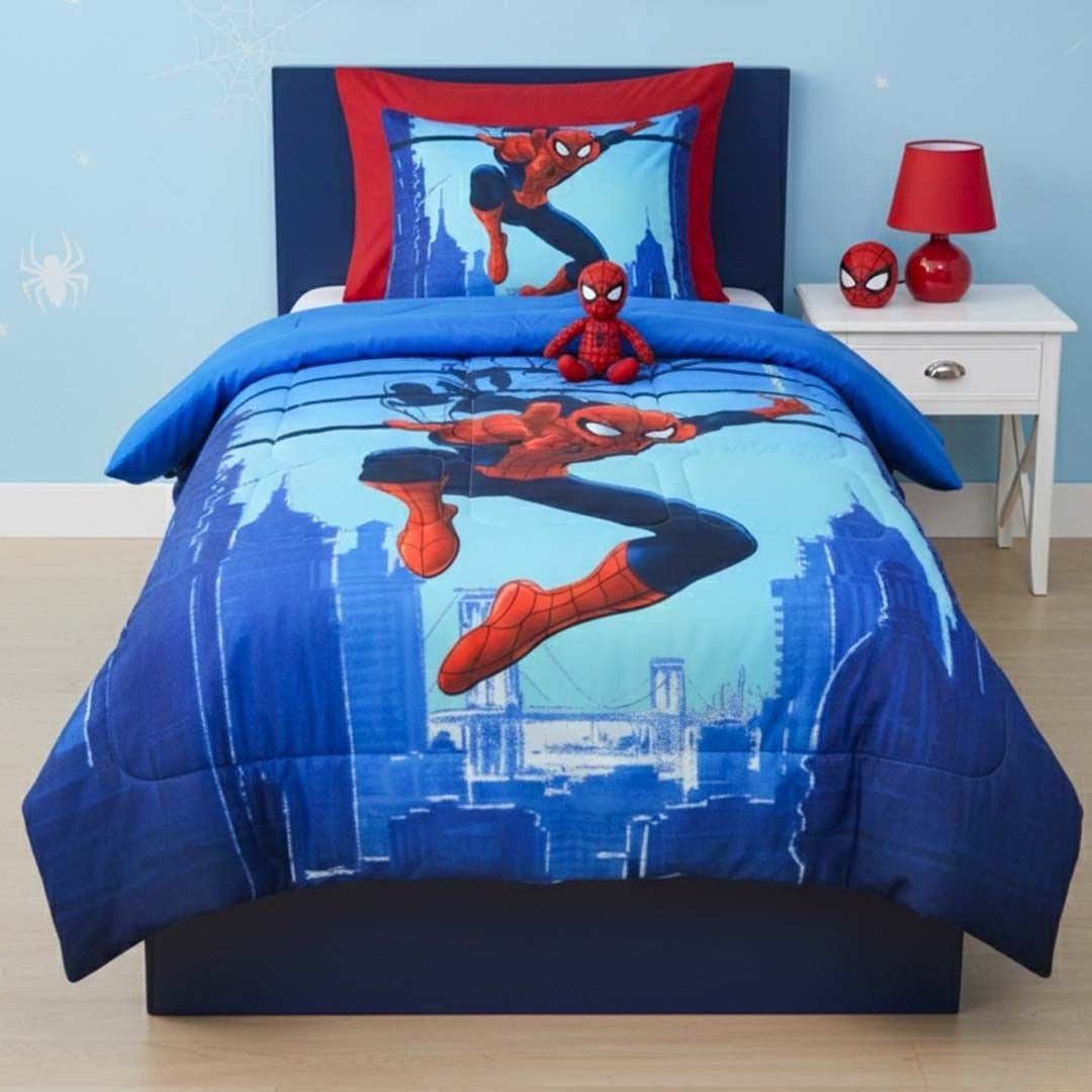 Marvel Spider - Man Kids Comforter – Heroic Cozy Nights – Single – by Athom Living - Athom Living