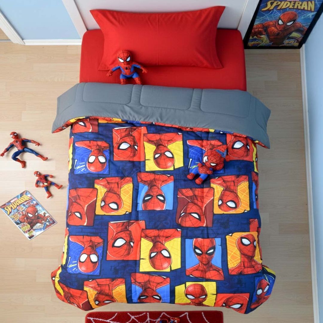 Marvel Spider - Man Kids Comforter – Single – Bedding for Superhero Sleep by Athom Living - Athom Living