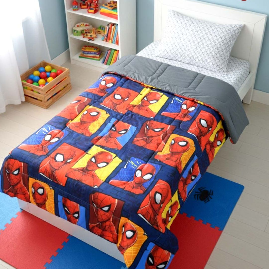 Marvel Spider - Man Kids Comforter – Single – Bedding for Superhero Sleep by Athom Living - Athom Living