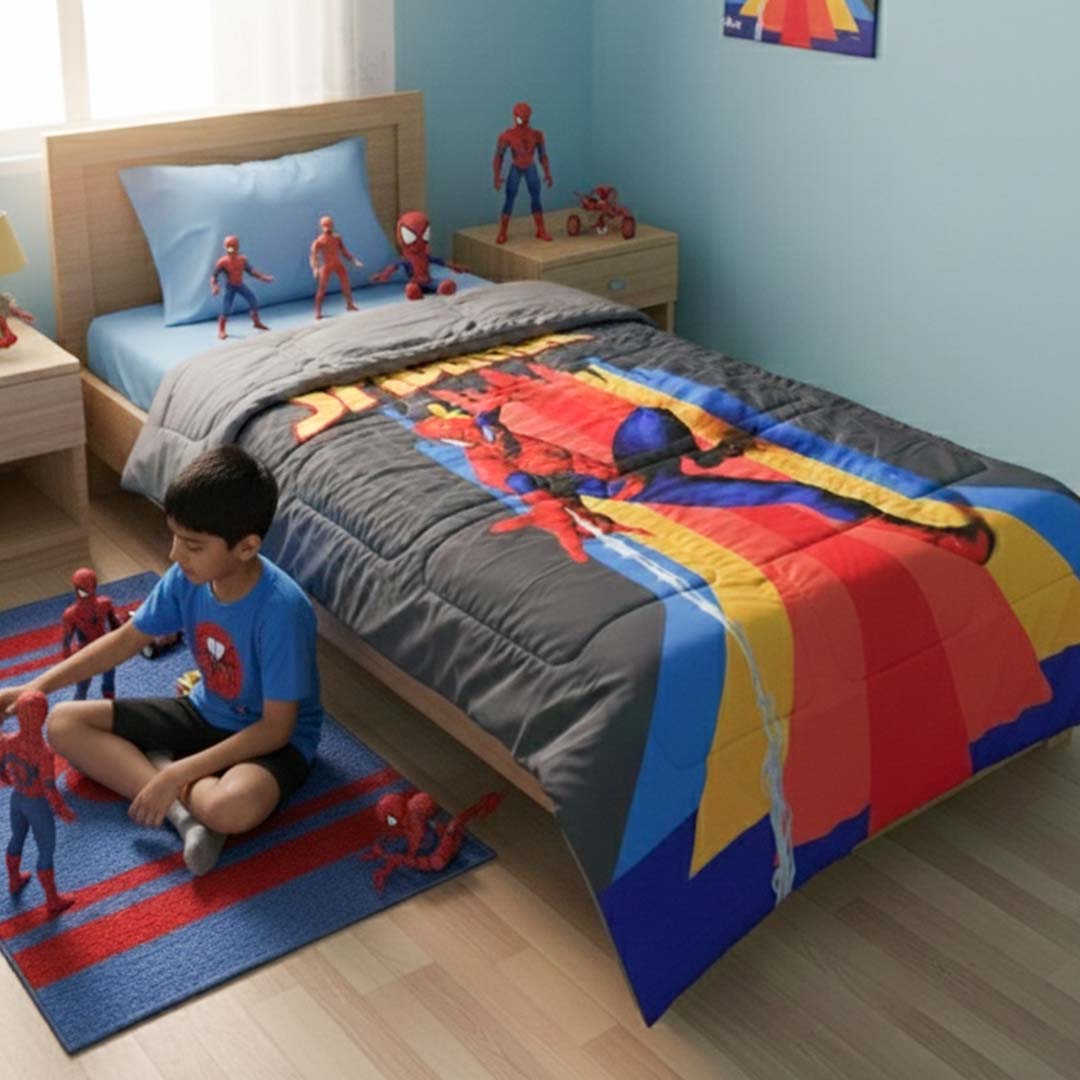 Marvel Spider - Man Kids Comforter – Single – Premium Quality by Athom Living - Athom Living