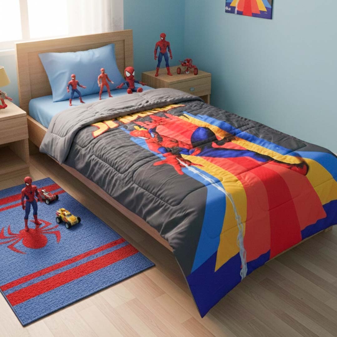Marvel Spider - Man Kids Comforter – Single – Premium Quality by Athom Living - Athom Living