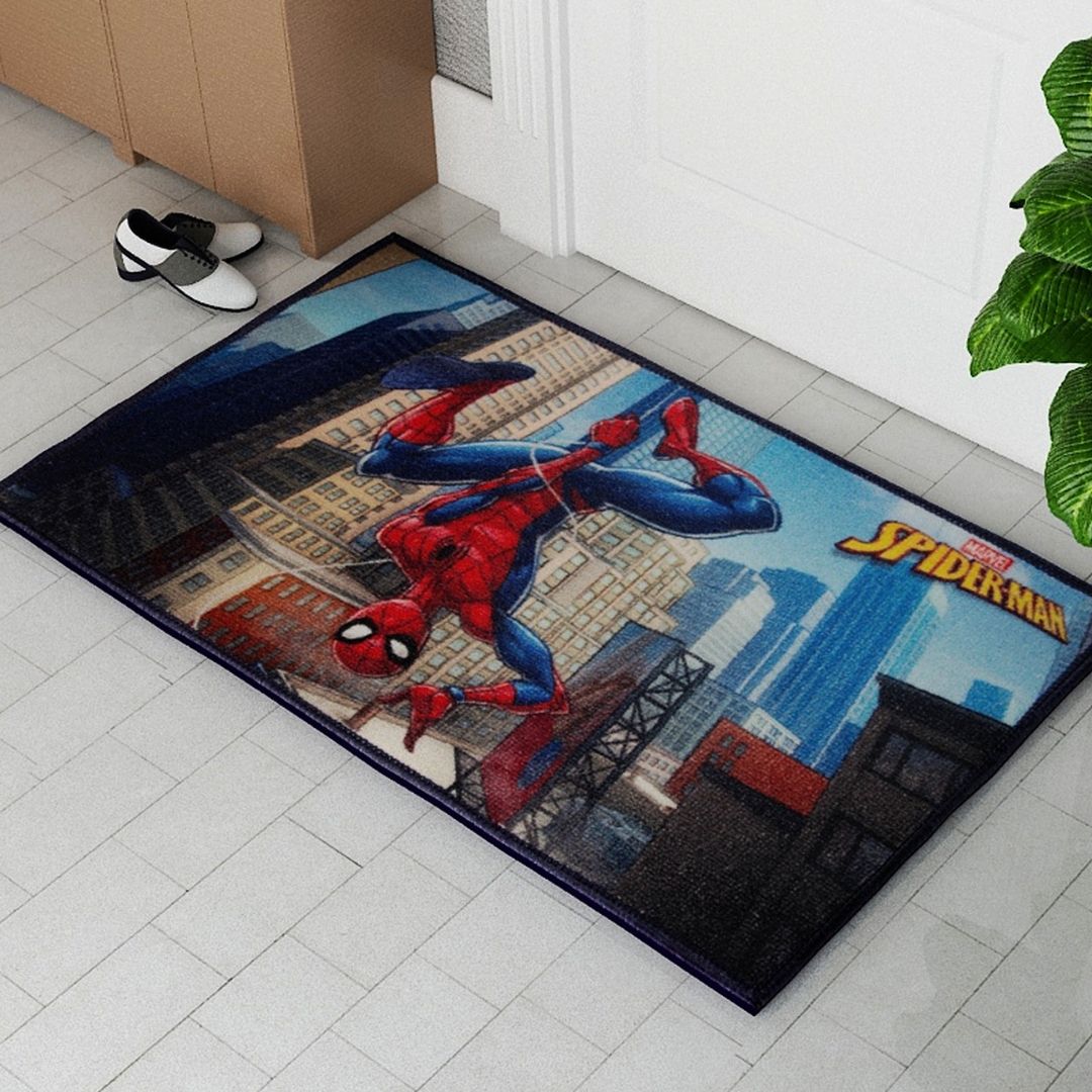 Marvel Spiderman “Adventure Time” Anti - Slip Kids Bath Mat by Athom Living - Athom Living