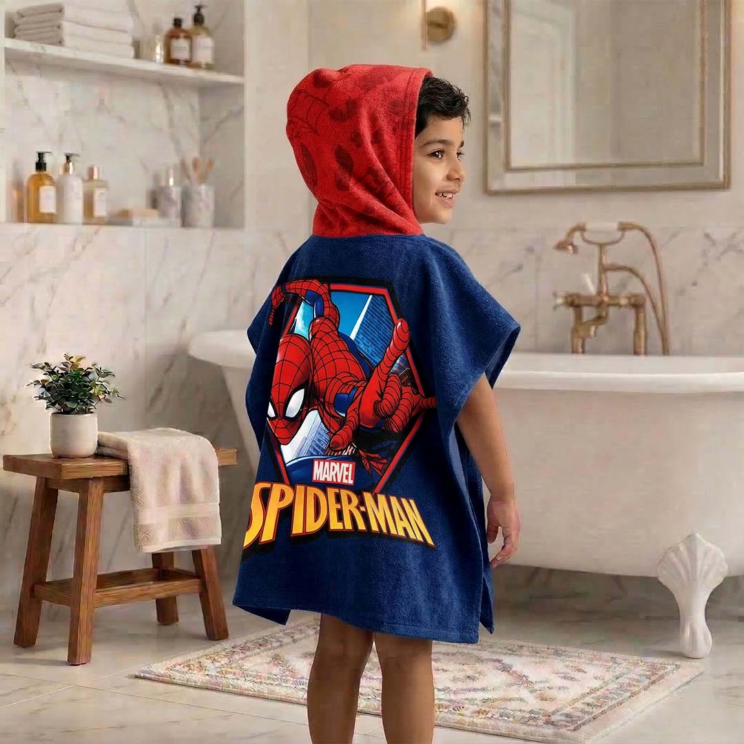 Marvel 'Spiderman' Kids Hooded and Bath Towel Combo by Athom Living - Athom Living
