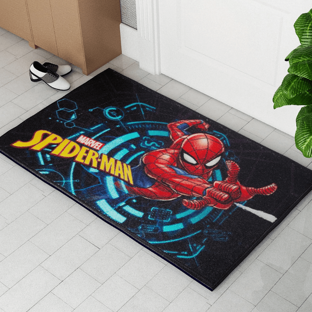 Marvel Spiderman "Swing into action" Anti - Slip Kids Bathmat by Athom Living - Athom Living