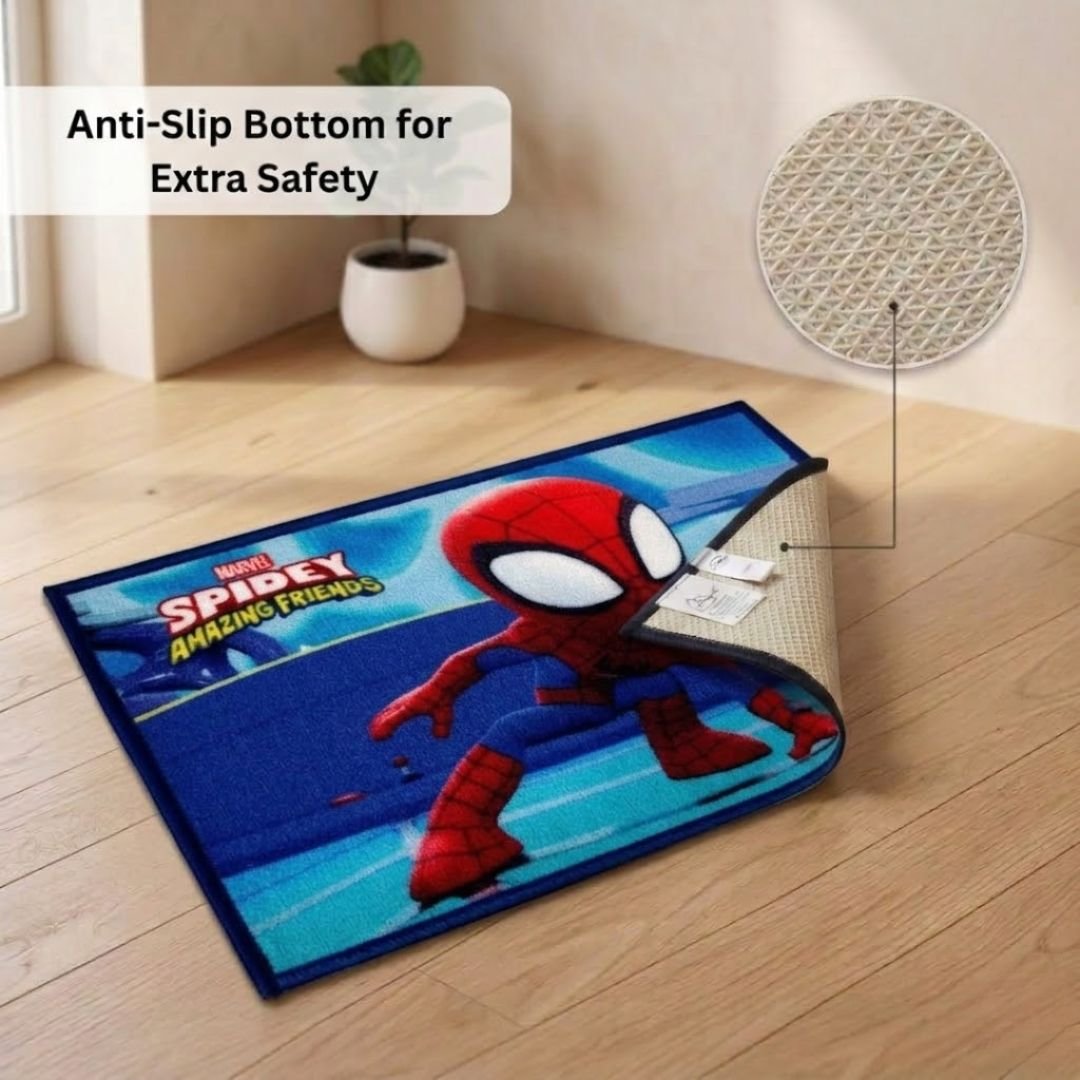 Marvel Spidey - Sense Tingling & Spidey Amazing Freinds Kids Bathmat Combo - Pack of 2 by Athom Living - Athom Living