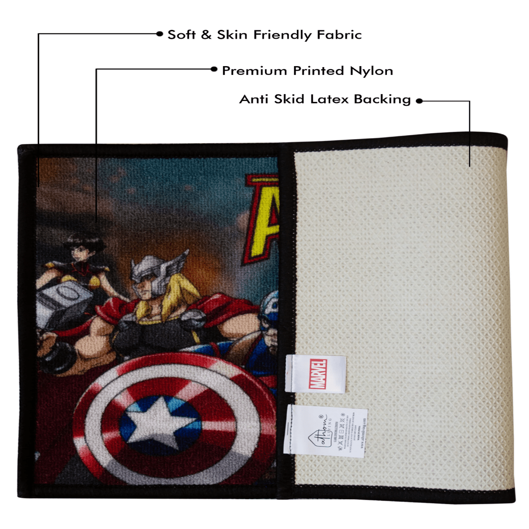 Marvel The Avengers "Where Legends Unite" Anti - Slip Bathmat by Athom Living - Athom Living