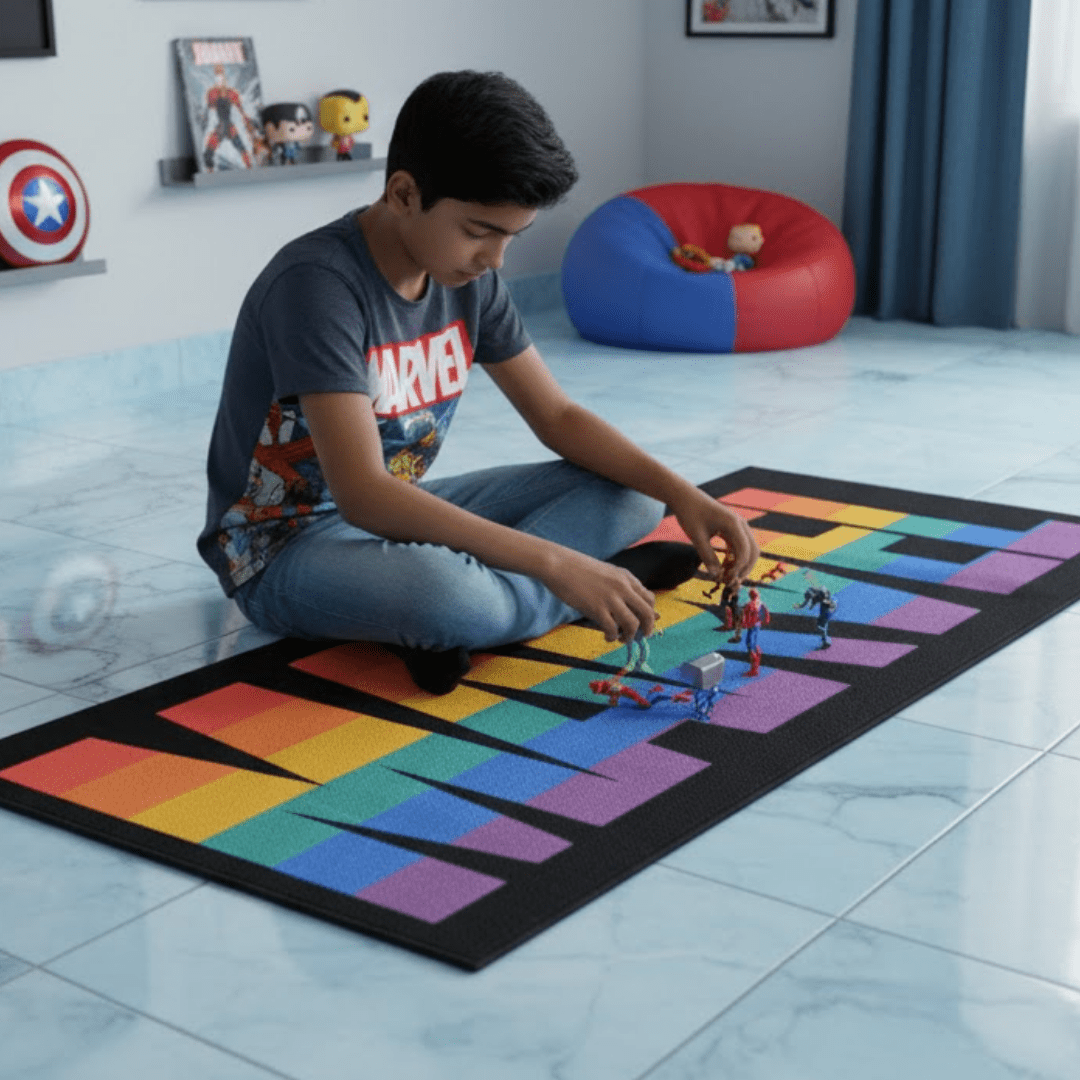Marvel Themed Runner Carpet(60x140 cm) by Athom Living - Athom Living