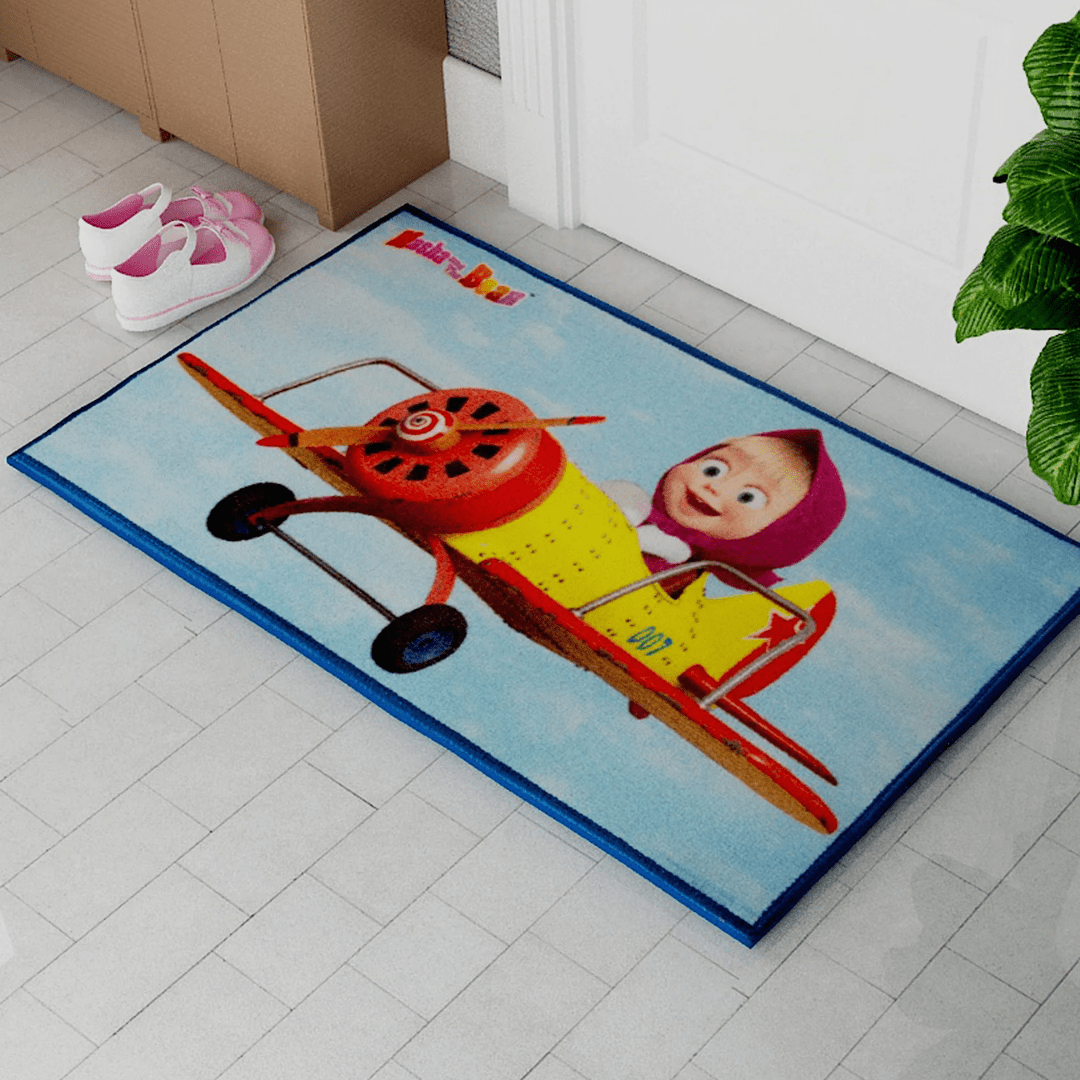 Masha and The Bear "Adventures with a Heart" Anti - Slip Kids Bathmat by Athom Living - Athom Living