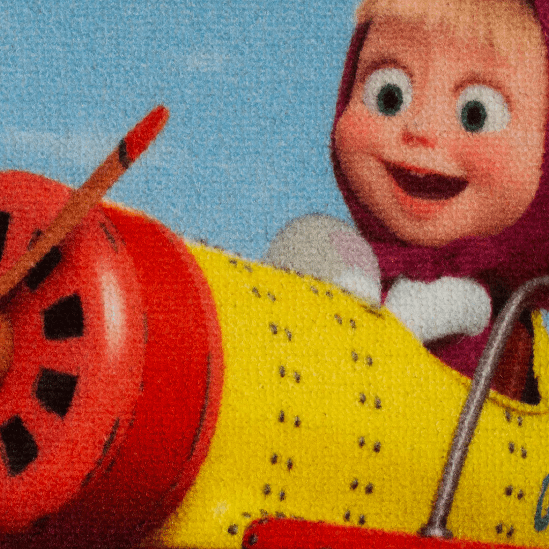 Masha and The Bear "Adventures with a Heart" Anti - Slip Kids Bathmat by Athom Living - Athom Living