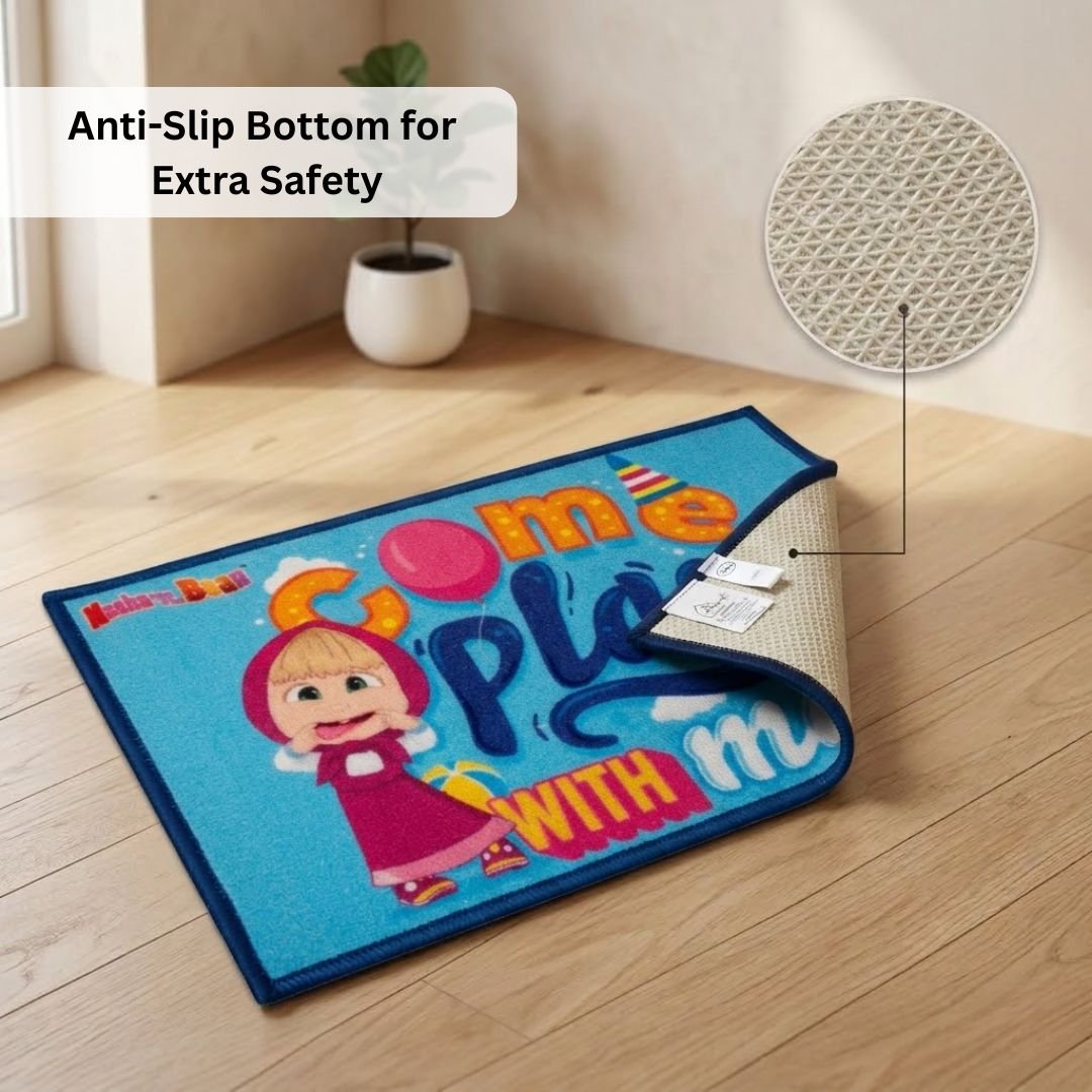 Masha and The Bear Anti - Slip Bathmat – Set of 2 – "Positive Vibes Only" by Athom Living - Athom Living