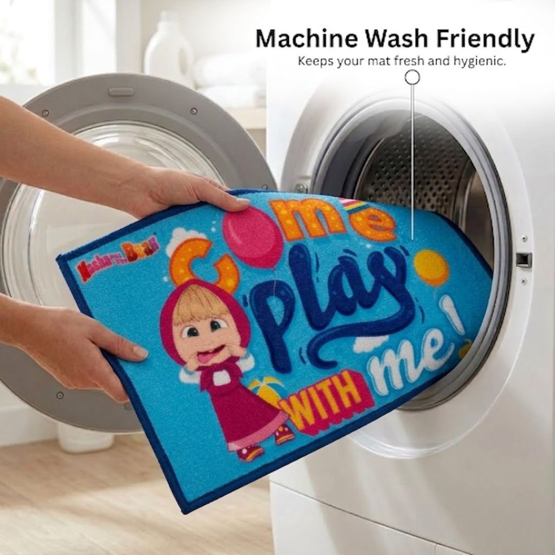 Masha and The Bear "Come Play With me!" Anti - Slip Kids Bathmat by Athom Living - Athom Living