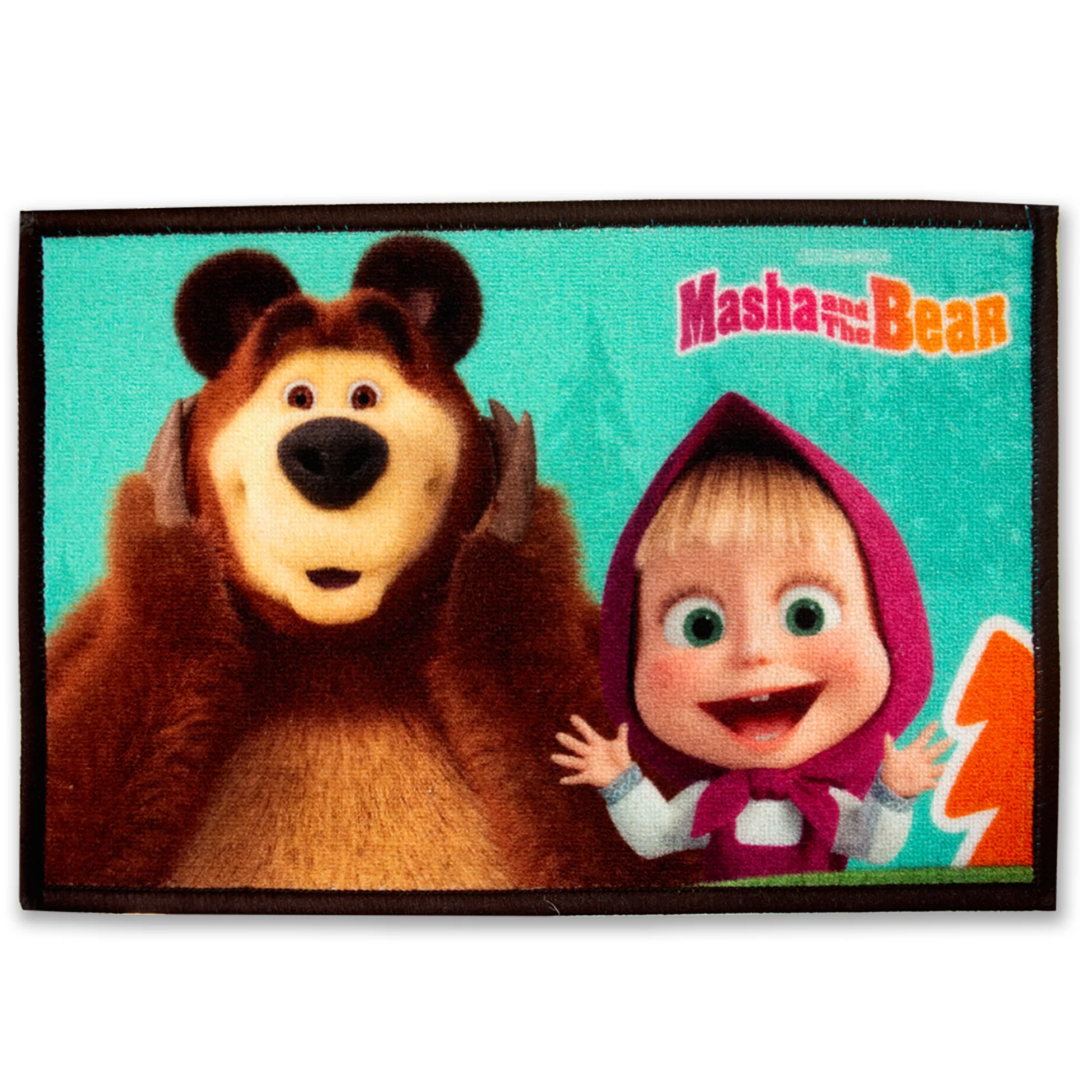 Masha and The Bear "Every Day is Playtime" Anti - Slip Kids Bathmat by Athom Living - Athom Living